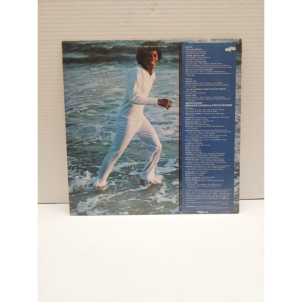 Jermaine Jackson : Let's Get Serious 1980 Funk Soul LP Vinyl Record M7-928R1 - Picture 2 of 4